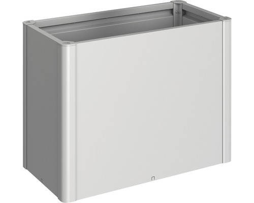 Hochbeet klassisch Biohort 1x0,5 102 x 53 x 77 cm silber Weißer Waschtischunterschrank ohne Schubladen