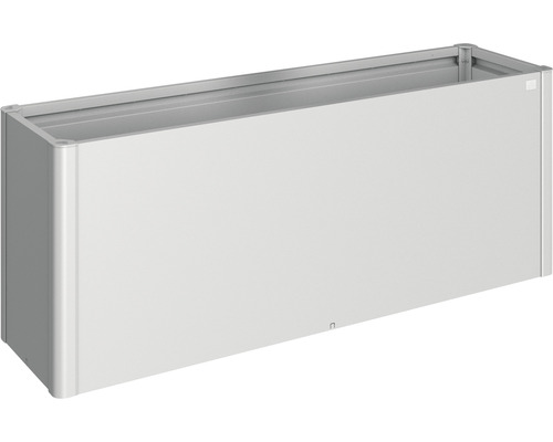 Hochbeet klassisch Biohort 2x0,5 201 x 53 x 77 cm silber Rechteckiger Pflanzkasten aus Metall