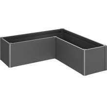 Eck-Hochbeet aus Metall für den Garten