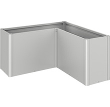 Hochbeet klassisch Biohort Pflanzbeet Belvedere Maxi Gr. L150 152 x 152 x 77 cm silber