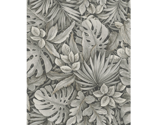 Papier peint intissé 33305 Botanica feuilles gris marron