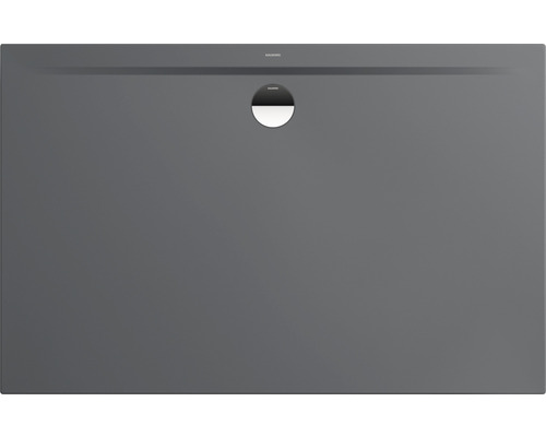 Duschwanne KALDEWEI SUPERPLAN ZERO Secure Plus 1578-1 90 x 140 x 3.2 cm warm grey 85 matt vollflächige antirutschbeschichtung 357800012674 Graue Duschwanne aus Mineralguss mit Ablauf