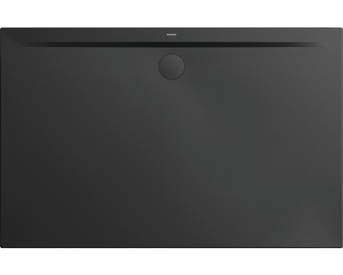 Duschwanne KALDEWEI SUPERPLAN ZERO Secure Plus 1580-1 100 x 140 x 3.2 cm schwarz matt vollflächige Antirutschbeschichtung 358000012676 Kaldewei Duschfläche aus Stahl-Emaille mit Ablaufgarnitur