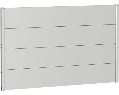 Élément de clôture aluminium biohort 150 x 90 cm argent métallique