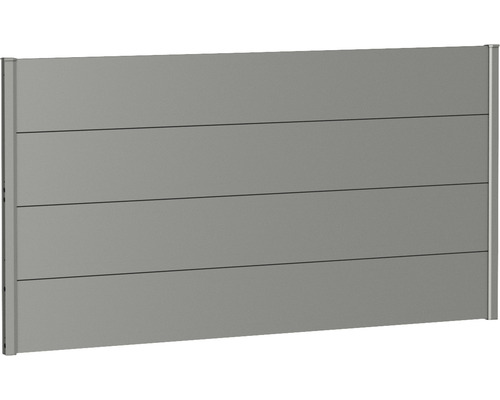 Élément de clôture aluminium biohort 180 x 90 cm gris quartz métallique