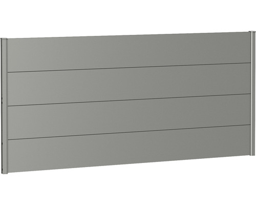 Élément de clôture aluminium biohort 200 x 90 cm gris quartz métallique