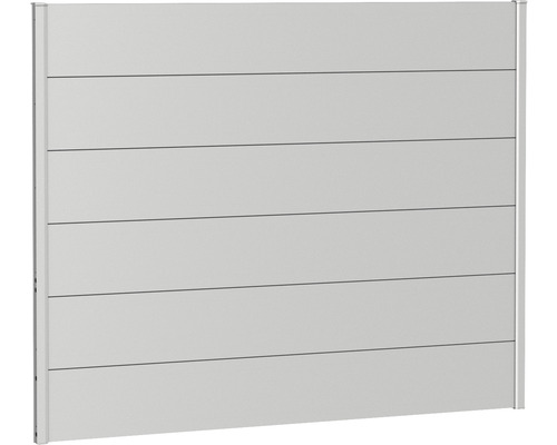 Élément de clôture aluminium biohort 180 x 135 cm argent métallique