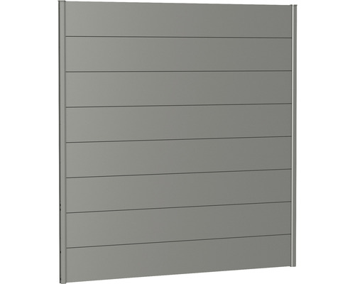 Élément de clôture aluminium biohort 180 x 180 cm gris quartz métallique