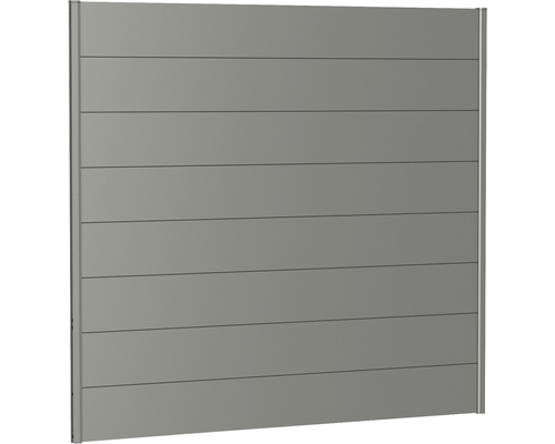 Élément de clôture aluminium biohort 200 x 180 cm gris quartz métallique