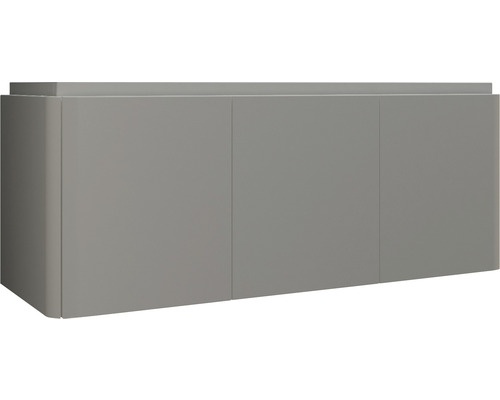 Waschtischunterschrank Baden Haus Icona Frontfarbe grau matt BxHxT 140 x 55 x 48 cm