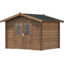 Holzgartenhaus mit Doppeltür und Fenster
