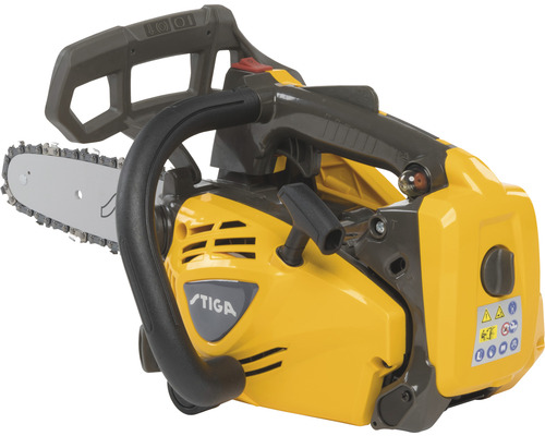 Tronçonneuse jaune de la marque Stiga