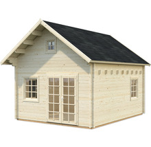 Maison de jardin en bois avec fenêtre et porte double