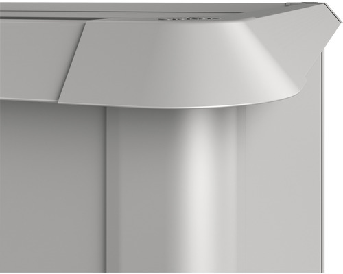 Anti-limaces biohort pour jardinière surélevée 2x1 argent Vue détaillée d''une hotte aspirante moderne.