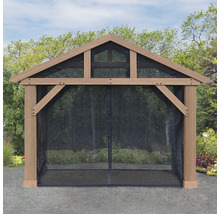 Pavillon de jardin en bois avec moustiquaire