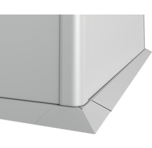 Bordure de tonte biohort pour jardinière surélevée 2x2 argent