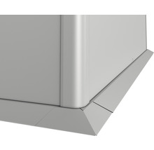 Bordure de tonte biohort pour jardinière surélevée L2x1 argent