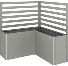 Hochbeet aus Aluminium mit Sichtschutz