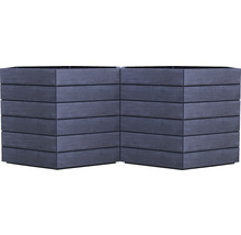 Carré potager classique GARANTIA ERGO Vario 1 avec système d'économie d'eau Flora 190 x 190 x 50 cm wood