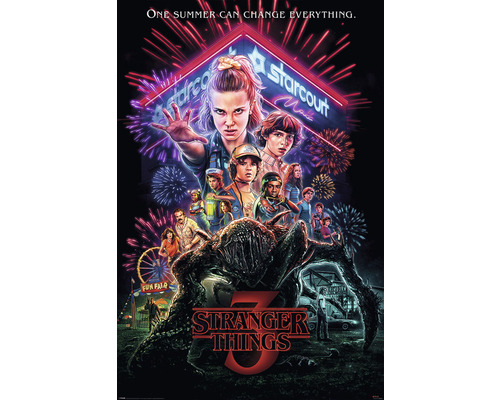 Poster Stranger Things Maxi 61x91.5 Cm - Officiel, Motif Assemblage Personnages, Imprimé UK - 8