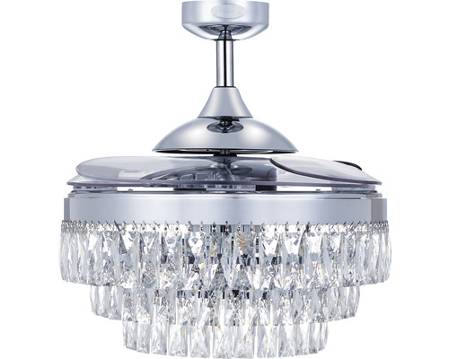 Deckenventilator mit Kristallbehang