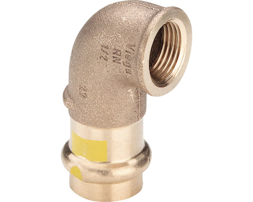 Coude à 90° raccord à sertir Viega Profipress G 2614.2 15 x 3/4" filetage intérieur pour gaz 345 839