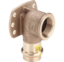 Coude Viega avec plaque de fixation