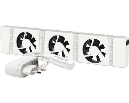 SpeedComfort Mono-Set Heizkörperventilator für alle Heizkörper und Konvektoren von 40-70 cm Aquarium Kühlventilator mit Netzteil und Steuerung