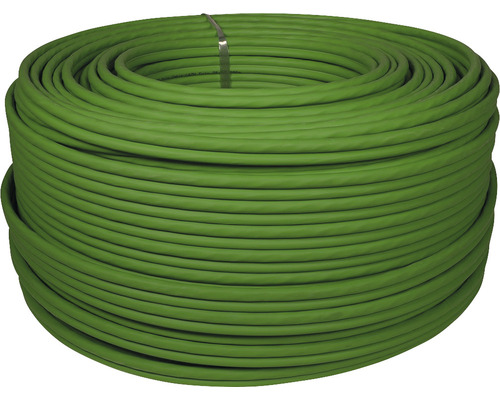CAT 7 Hybrid-Netzwerkkabel Koax/Lan U/FTP Kathrein LCH 120/250m grün Rolle Erdkabel