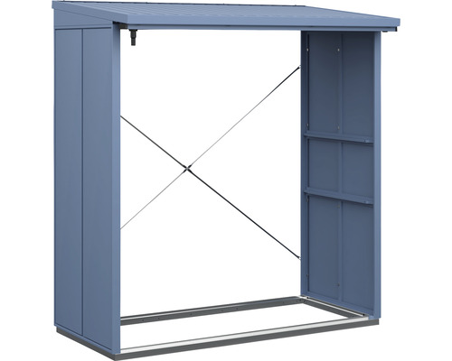 Kaminholzunterstand Hörmann EcoStar Elegant-V Typ 2 181,4 x 102,5 x 198,0 cm taubenblau