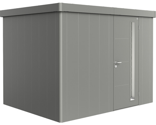 Abri de jardin biohort Neo 2C porte standard 282 x 226 cm gris quartz  métallique - HORNBACH Luxembourg