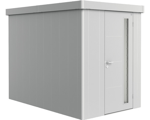 Abri de jardin biohort Neo 3A porte standard 170 x 282 cm argent métallique  - HORNBACH Luxembourg