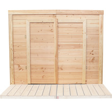Armoire en bois avec portes coulissantes