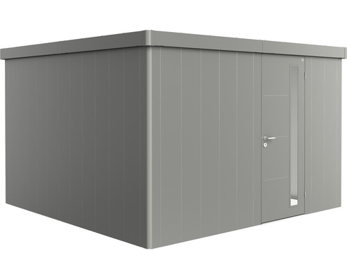 Remise à outils biohort Neo 4D porte standard 348 x 348 cm gris quartz-métallique