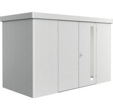 Gerätehaus Biohort Neo 1D Doppeltür 348 x 180 cm silber-metallic
