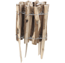 Bordure de jardin, bordure de parterre mini rouleau noisette 200 x 28 cm naturel