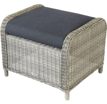 Tabouret de jardin tressé avec coussin