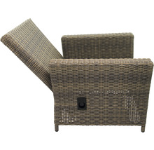 Fauteuil de jardin en rotin avec dossier réglable