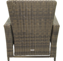 Chaise de jardin en polyrotin vue de derrière