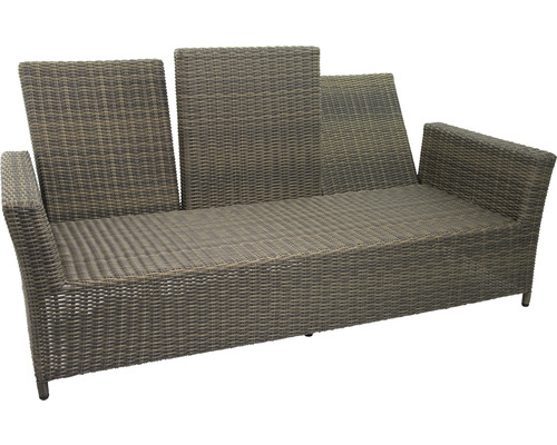 Salon de jardin en polyrotin avec dossiers réglables