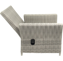 Fauteuil de jardin en rotin avec dossier réglable