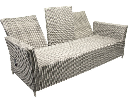 Salon de jardin en rotin avec dossier réglable