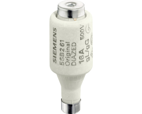 Fusible Diazed insert de fusible 16A E27 D ll 5 pièces Cartouche de fusible DIAZED 16 ampères 500 volts