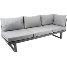 Banc de jardin avec coussins et cadre en aluminium