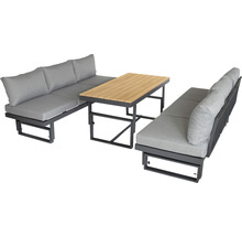 Ensemble de salon de jardin avec table et canapé rembourré