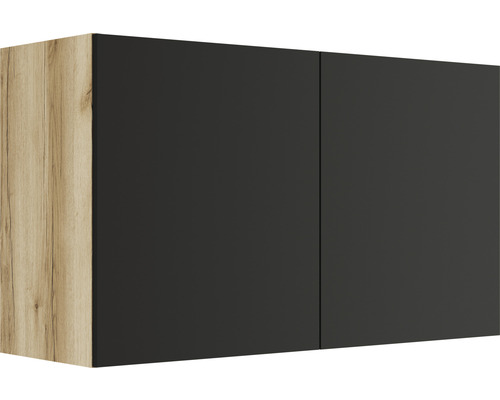 Armoire murale avec deux portes et décor bois