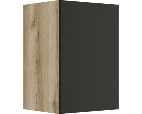 Hängeschrank Optifit Noah420 BxTxH 40 x 34,6 x 57,6 cm Frontfarbe anthrazit matt Korpusfarbe wildeiche