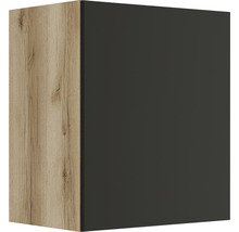 Wandschrank mit Holzdekor und glatter Oberfläche