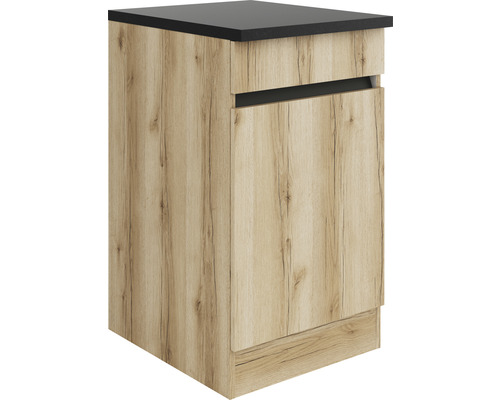 Meuble bas avec porte et plan de travail