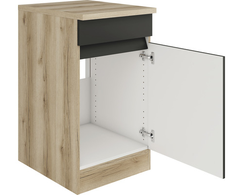 Meuble bas de cuisine avec une porte et un tiroir